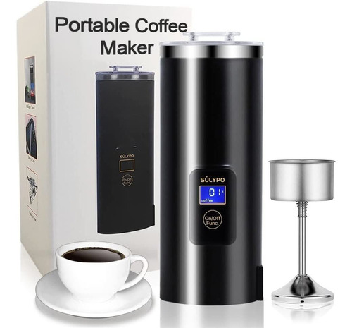 Cafetera Portátil Sulypo De 8 Oz, Mini Percolato Eléctrico..