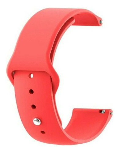 Pulseira Relógio 18 20 22 24mm Silicone Sport Engate Rápido Cor Vermelho Largura 22 mm