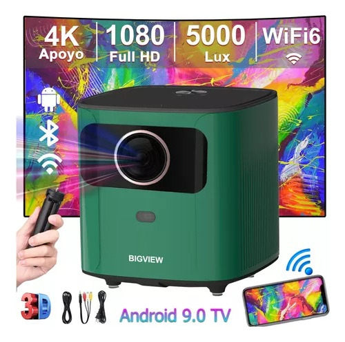 Proyector Portátil Resolución 4k Full Hd- Android/wifi/bt