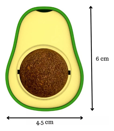 Juguete En Forma De Aguacate Y Bola Con Catnip Para Gato