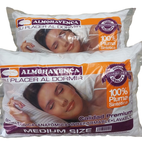 Almohadas Standard Pluma Sintética Almohavenca