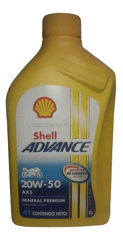 Aceite Shell Mineral 4t 20w50