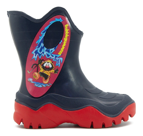 Bota Lluvia Niño Bubble Gummers Moon Marino Rojo 13-22