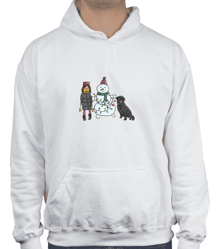 Sudadera Con Gorro - Snowman - Navidad - Muñeco De Nieve