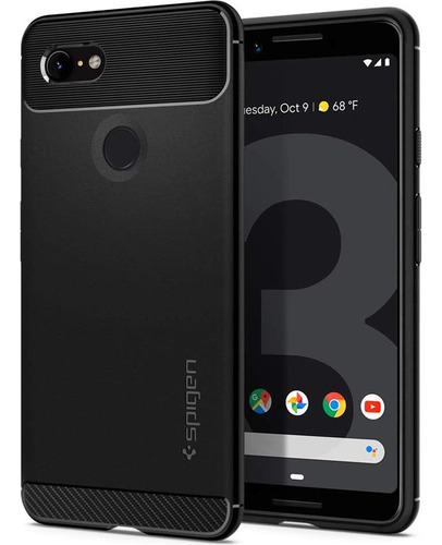 Spigen Rugged Armor Funda P/ Google Pixel 3 Case Negro