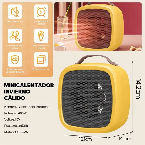 Mini Calentador Personal De Cerámica Para Espacios Pequeños
