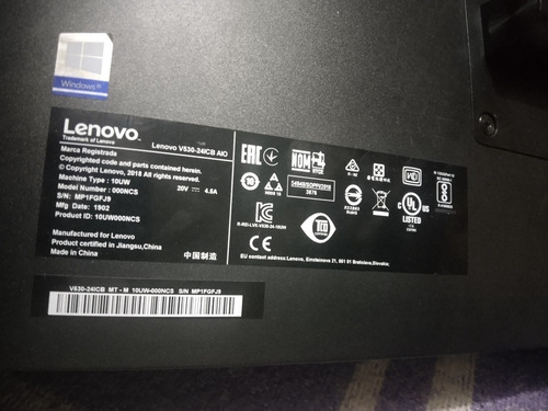 Lenovo V530-24icb All In One I5-8ta 16gb 512gbssd.m2 22 (Usado)