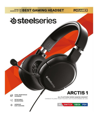Imagen 2 de 3 de Auriculares Gamer Steelseries Arctis 1 Black Ade