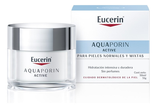 Crema Hidratante Eucerin Aquaporin Active para piel mixta/normal de 50mL