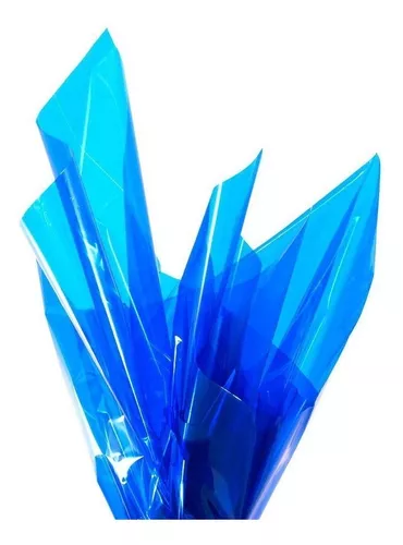 Papel Celofan Azul * 125 Pliegos 70*100 Cms