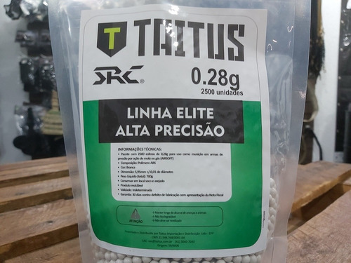 Imagem 2 de 4 de Airsoft Bbs Src Taitus 0.28g Alta Precisão! Estoque Novo!