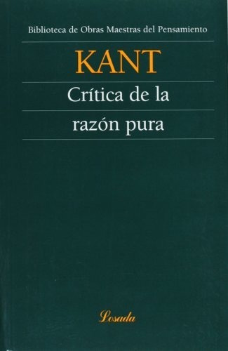 Libro Critica De La Razon Pura - Kant, Immanuel