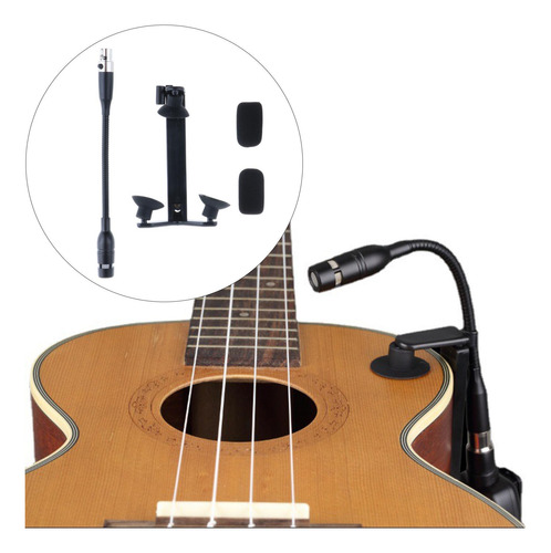 Micrófono De Guitarra Unidireccional Con Clip De 4 Pin Para