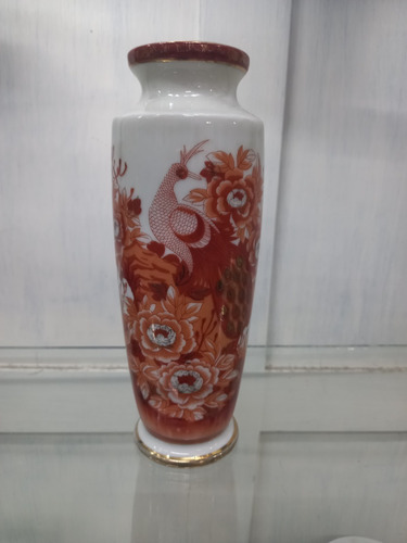 Manyantiques - Florero Porcelana Tsuji Pavo Real