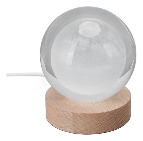 Lámpara De 3d De Bola De Cristal Noche Led Led