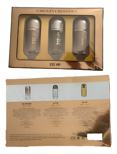 Set Rose V I P Mujer Edp Original 3x30ml