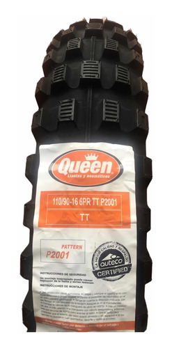 Llanta 110 90 16 Taches Queen Tire