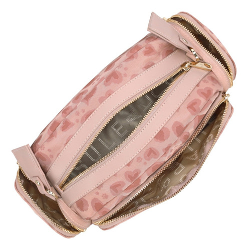 Bolsa Crossbody Mujer Marie W Capsule Rosa Claro Hbmiroku8cw Acabado De Los Herrajes Oro Diseño De La Tela Gráfico