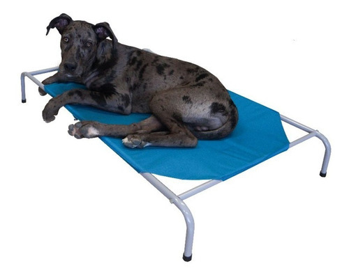 Cama Para Cães E Gatos Elevada Confortável Gg Altmayer Cor Azul