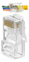Comprar Conectores De Paso Gtz Rj45 Cat6 - Paquete De 100 - Conector