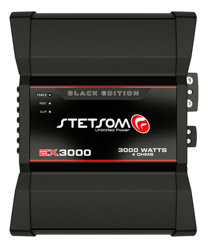 Módulo Amplificador Stetsom Ex 3000 Black 4 Ohms 3000 Rms 