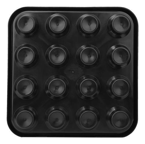 * Bandeja De Billar Con Capacidad Para 16 Bolas Pool Negro