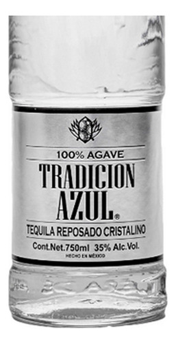 Paquete De 3 Tequila Tradición Azul Cristalino 750 Ml