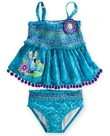 Vestido De Baño Frozen Original De Disney Para Niñas + Envío