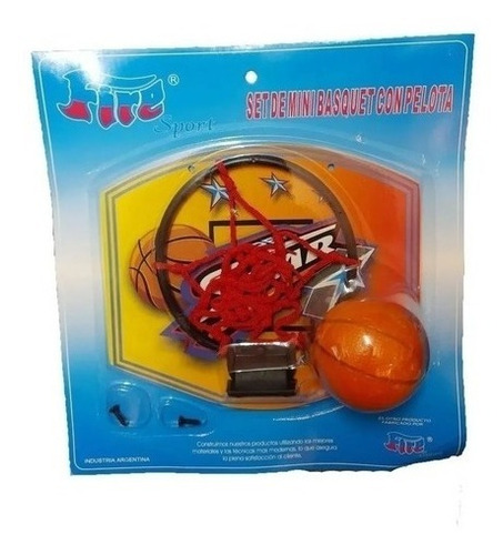 Imagen 2 de 2 de Tablero Mini Basquet Con Pelota En Blister Cuotas!