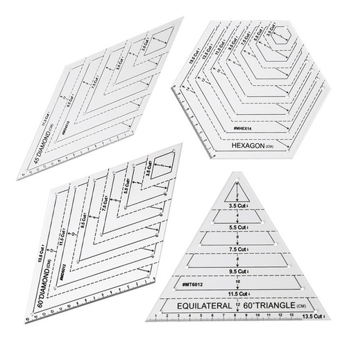 A Plantilla De Corte De Patchwork Regla De Corte De