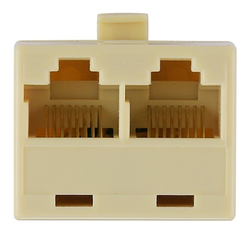 Rj45 Doble Puerto Ethernet Lan Adaptador Red Conector