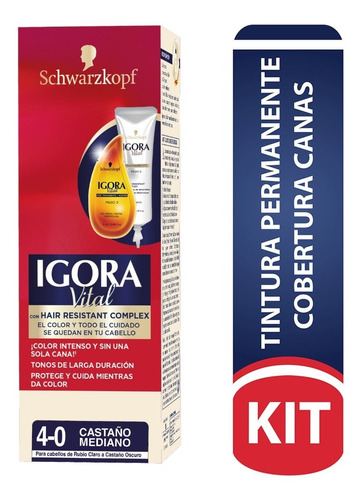 Tinte Cabello Igora Vital Permanente Tu - mL a $346