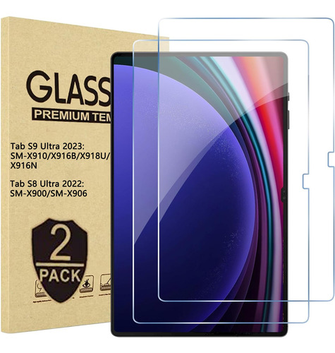 2pzas Mica Protector Pantalla Samsung Tab S8/s9 Ultra 14.6''