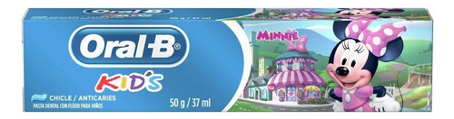 Oral-B Minnie Kid's Creme Dental Infantil Sabor Chiclete 50g 