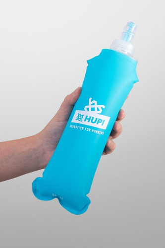 Garrafa Dobrável Soft Flask Hupi 500ml - Boca Pequena Run Azul-claro