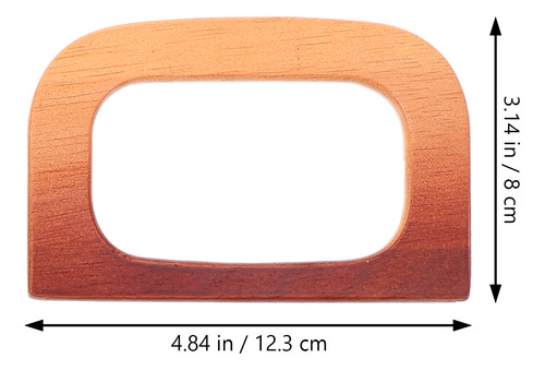 2 Piezas Con Asas De Madera, Asas De Bolso, Asas De Bolso, A