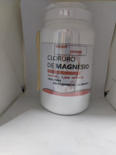 Cloruro De Magnesio Hexahidratado Aleman 1 Kilo