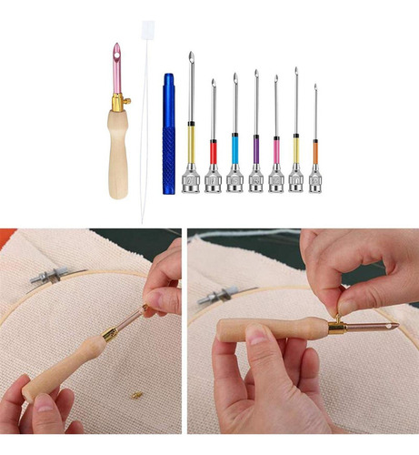 Set De 10 Piezas Para Bordar Y Tejer Para Bricolaje