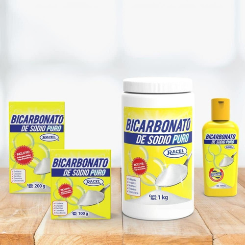 2 Botes De Bicarbonato De Sodio Racel 2 Kg