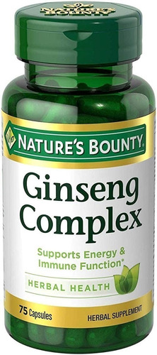 Gingseng Complex Natures Bounty Sistema Nervioso Sabor N/a