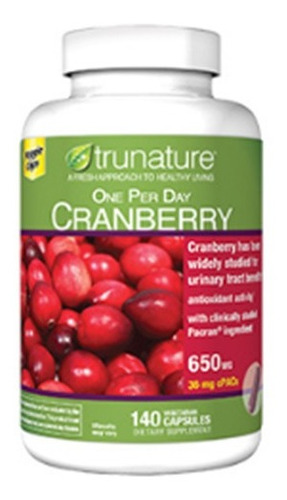 Arandano Cranberry 650mg 140 Capsulas Blandas