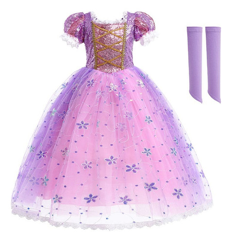 Disfraz Princesa Rapunzel, Vestido Elegante Rapunzel