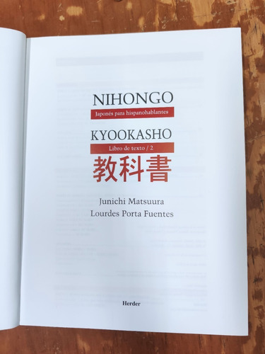 Nihongo 2 Curso - Japonés Para Hispanohablantes - Herder