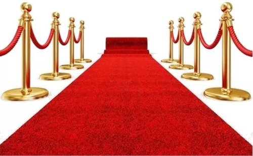 Alfombra Roja 1 X 5 Metros Decoración 