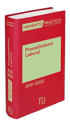Memento Procedimiento Laboral 2021 2022 - Lefebvre-el Der...
