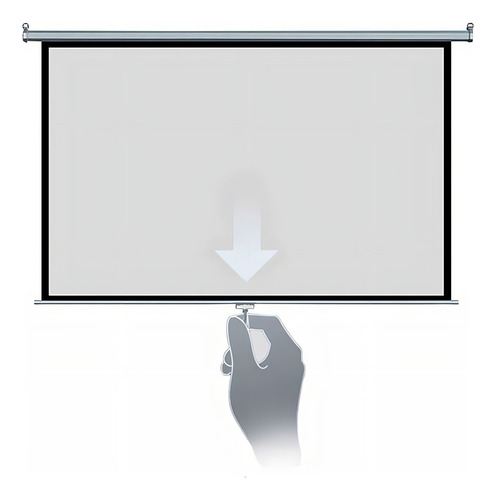 Pantalla Ecran Westminster Para Pared Manual 84 Blanco Mate