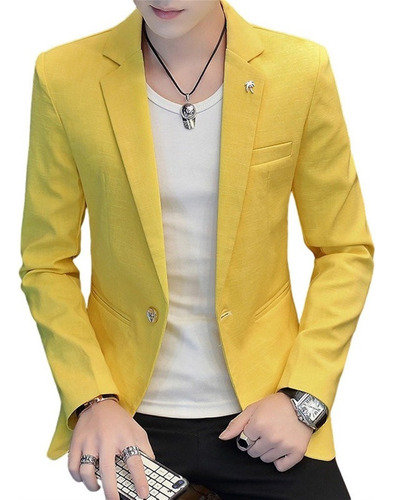 Blazer De Estilo Coreano Con Bolso Delgado For Hombre