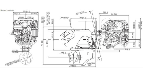 Motor Volvo Penta 5.3 V8 350hp + Rabeta Dps P/ Barco Lancha