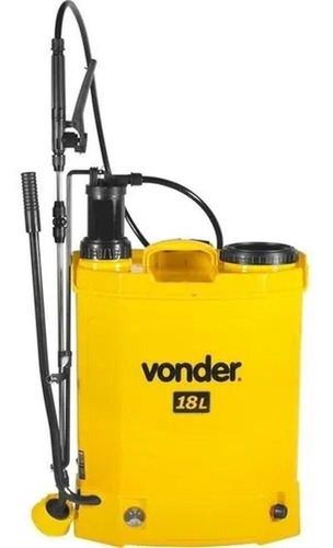 Pulverizador Eletrico Bateria Manual 18 Lts Vonder Cor Amarelo