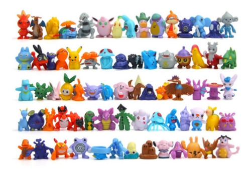 Kit Pokemon Miniaturas Brinquedos Bonecos Sortidos 24 Pçs